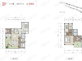永弘桃源里D户型上叠户型图