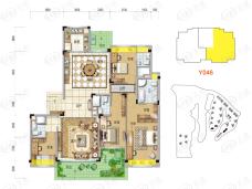 碧桂园凤凰半岛YO46户型户型图
