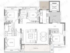 南阳财富世家4室2厅2卫户型图