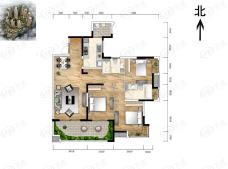 重庆天地雍江御庭3室2厅2卫户型图