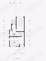海德名园房型: 多联别墅;  面积段: 185 －214 平方米;户型图