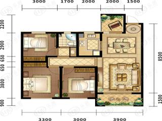 中房·萨尔斯堡99户型户型图