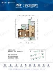 碧桂园滨海国际5栋A01/B02户型图