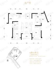 海伦春天3室2厅2卫户型图