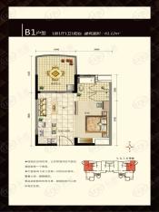 海润桃花岛B1户型户型图