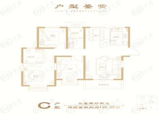 锦龙花园锦上C户型户型图