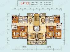 浔龙河学府D 1/2号户型户型图