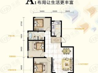 淮北恒大中央公园A1户型户型图