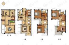 公元世家低层 E户型 建筑面积428-470平米户型图