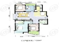 E世纪.城市花园房型: 四房;  面积段: 139 －183 平方米;
户型图