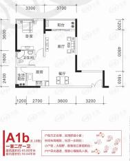 宗申动力城A1b(8,10栋)一室两厅一卫 建筑面积693.80㎡ 套内面积56.64㎡户型图