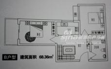 和平淘宝城2室1厅1卫户型图