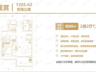 悦菩提Y203-A2户型图