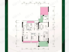 龙悦公馆4室2厅2卫户型图