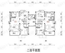 碧桂园豪园翠湖苑二街7号双拼G1-cm二层户型图