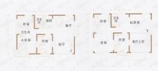龙翔花园二期房型: 复式;  面积段: 150 －200 平方米;户型图