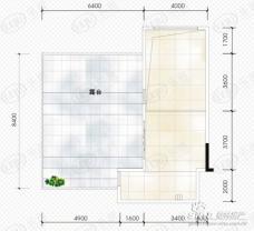 水晶郦城6#A1户型：3房2厅2卫露台户型图