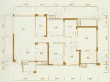 观邸国际寓所房型: 四房;  面积段: 158 －158 平方米;
户型图