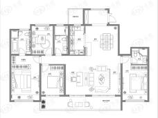 华宇新城天境5室2厅3卫户型图