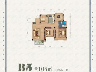 福渝·观澜国际B5户型户型图