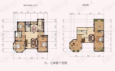 滨海假日3室2厅2卫户型图