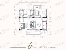 润和谷山郡4室2厅2卫户型图