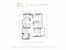 万象华府01户型户型图