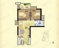 升龙凤凰城2室2厅1卫户型图