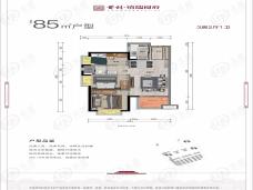 首创•禧瑞阅府85㎡户型户型图