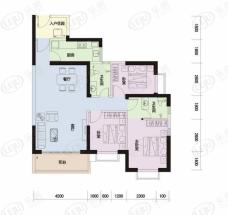 滨江绿都3室2厅2卫户型图