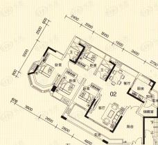 颐澳湾5室2厅2卫户型图
