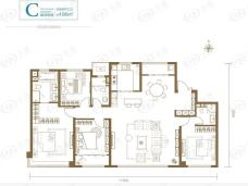 招商臻观府4室2厅3卫户型图
