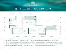 美岸观邸2室2厅2卫户型图