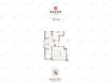 凤栖壹号院3室2厅2卫户型图