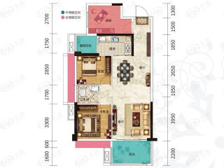 科恒·荟景湾11栋2户型户型图