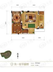 金科城D1栋负一层平面图户型图