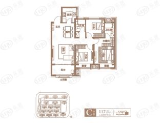 威高青缇湾C户型户型图