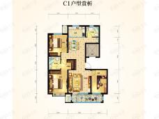 红堡天邑C1户型户型图