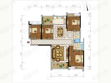 中央城3期臻品4室2厅2卫户型图