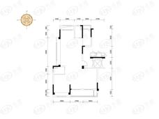 碧桂园中梁凤鸣公馆4室2厅2卫户型图