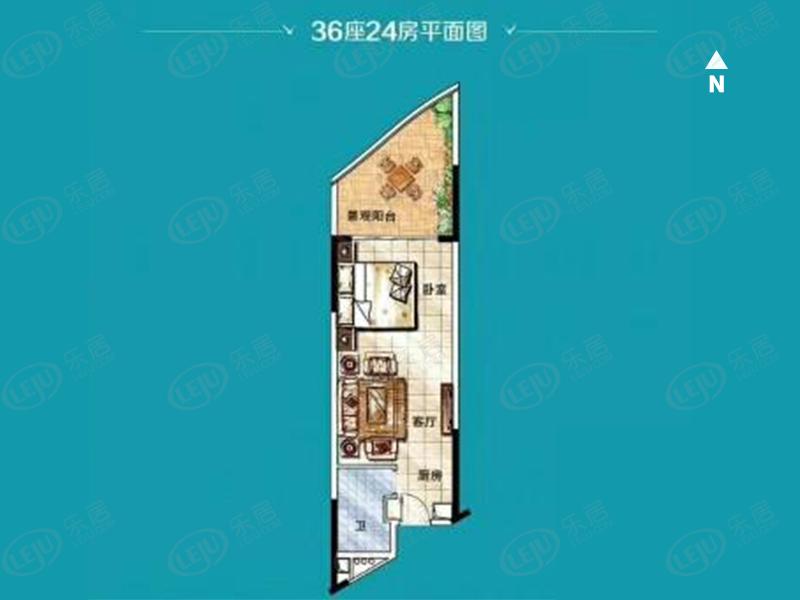 江城敏捷 · 黄金海岸 户型建面约59~169㎡