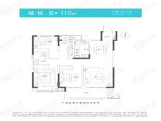 金科奥园·江山城3室2厅2卫户型图