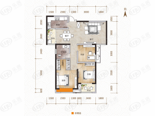 湘潭恒大御景半岛C2户型户型图