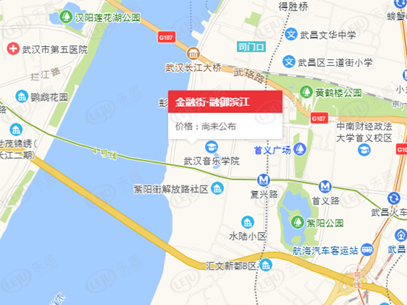 武昌金融街·融御滨江最新价格出来啦，约20000元/㎡，户型面积43~71㎡