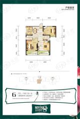 中超水木春天3室2厅1卫户型图