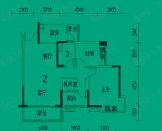 碧桂园城市花园（广州）3室2厅1卫户型图