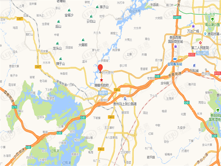 清镇市时光贵州，位置在金清快速通道与百花大道交汇处，价格大概在30000左右。