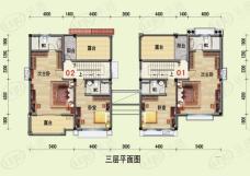 碧桂园山河城G2-C第三层5室2厅5卫1厨户型图