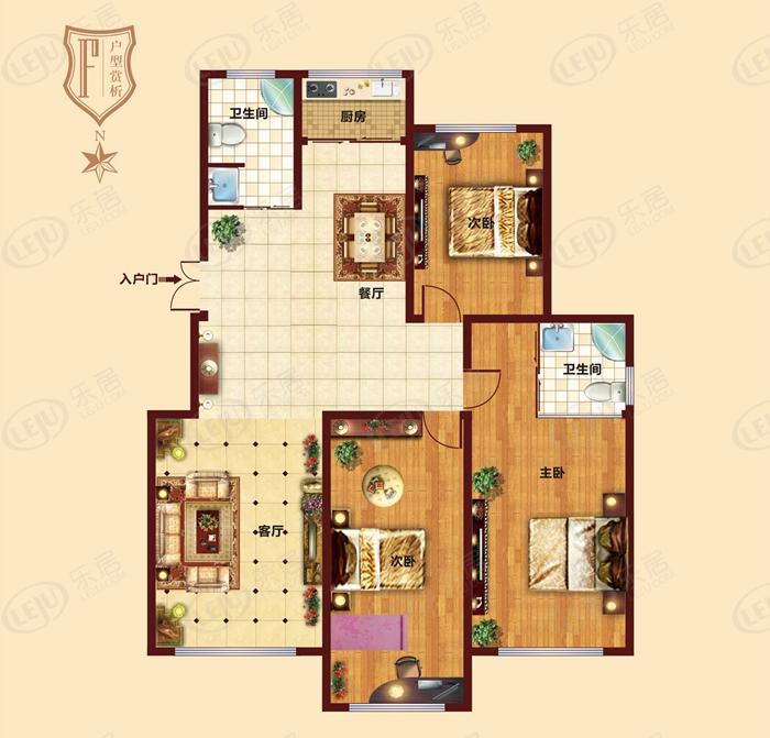 焦作市解放星凯国际城户型曝光 户型面积89.43~135.74㎡