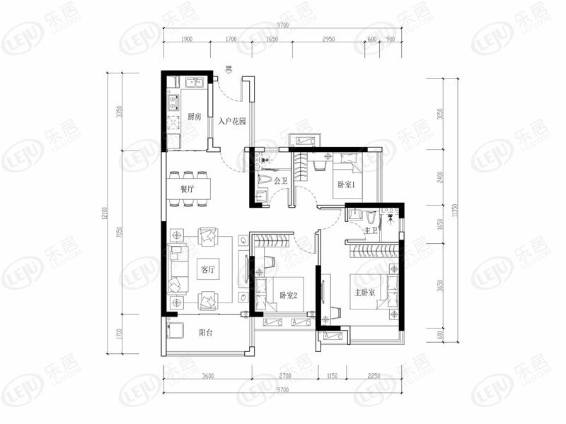 住宅，公寓海伦堡·熙岸即将出售 户型面积98.27~120.6㎡
